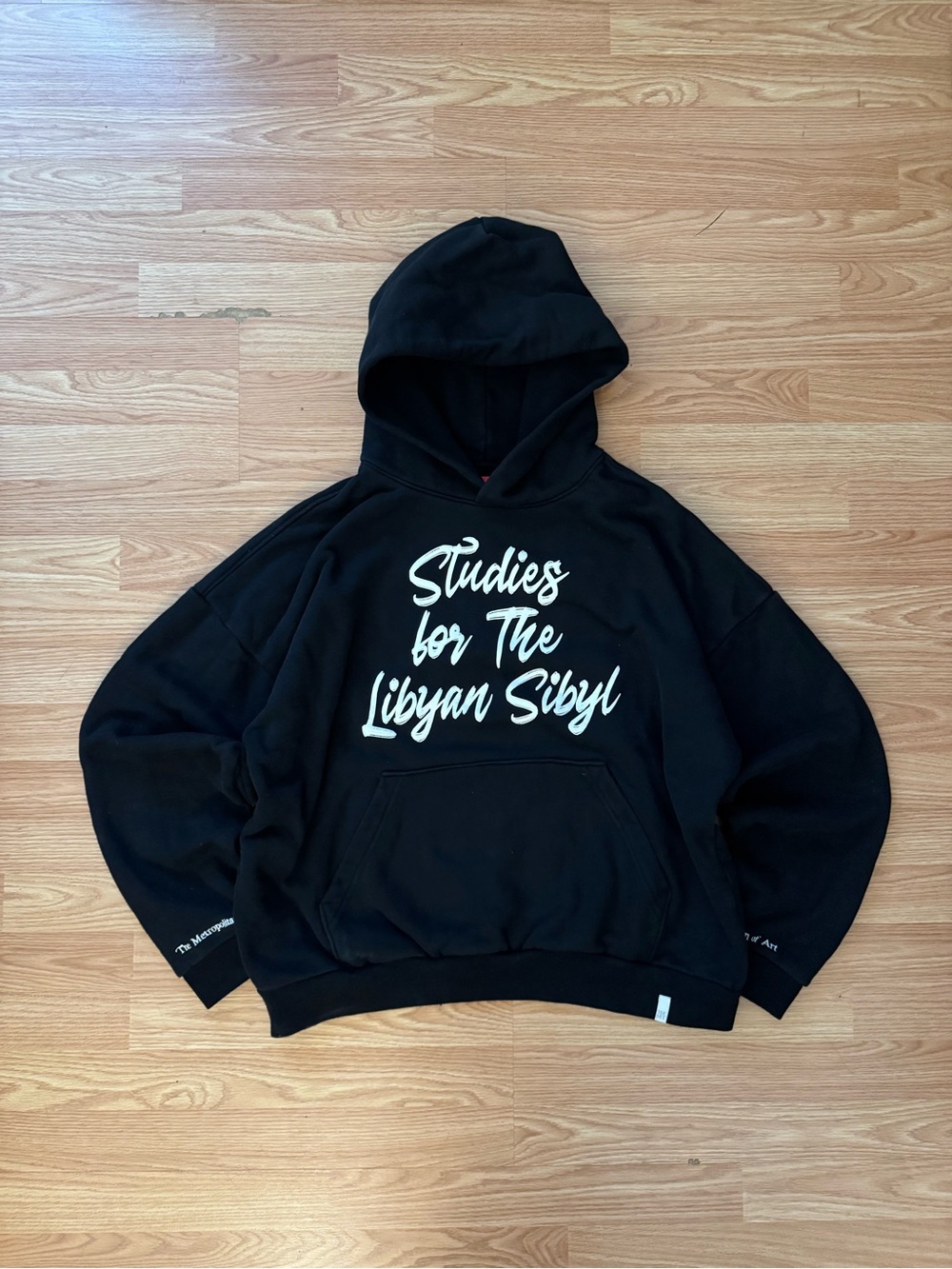 Black Graphic Hoodie Sweatshirt - Studies for The Libyan Sibyl